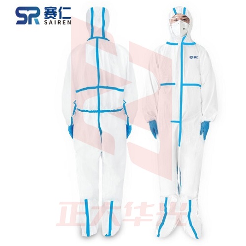 赛仁 一次性防护服无菌型隔离防护服（含靴套）