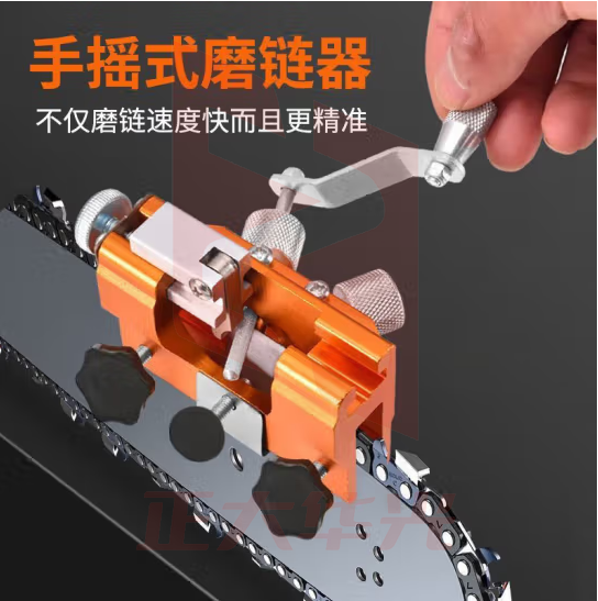惠利得电锯手摇磨链器油锯链条打磨器 磨链器小号 送1个磨头