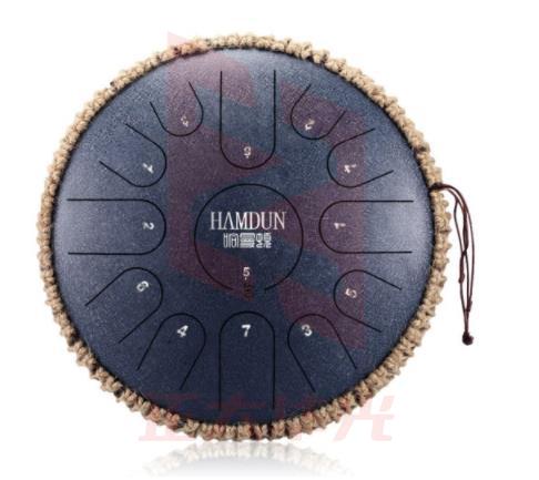 哈曼顿 HAMDUN 空灵鼓 12寸13音 蓝玉髓 钢舌鼓忘忧色空圆鼓手碟打击乐器 初学成人儿童通用 专业演奏级【需要其它颜色请咨询】
