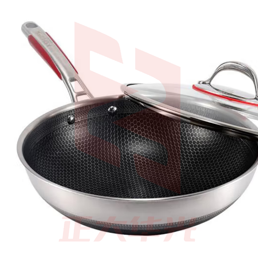 康巴赫 炒锅不粘锅 蜂窝锅炒菜锅电磁炉燃气灶通用 32cm CDX32A1