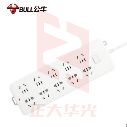 公牛（BULL）GN-218 3米  10A 250V 多位插座
