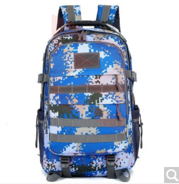 蚁行客 迷彩背包男军迷战术双肩包 大容量户外 旅行登山防水背包 海洋迷彩