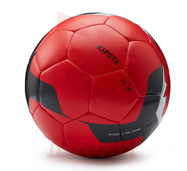 迪卡侬 足球5号球FIFAPRO认证学生成人比赛耐磨专业足球热粘合IVO2【隐藏缝线】F500-5号-红色-4242586