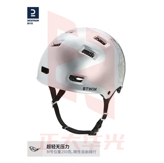 迪卡侬 3到4岁儿童自行车童车滑步车骑行头盔OVBK【22年】灰色M均码-2758741