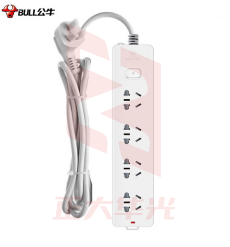 公牛（BULL）GN-410-3米 多位插座10A250V