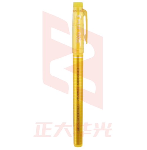 百乐（PILOT）摩磨擦画图笔可擦笔学生彩色绘画勾线笔SFFL-12F 黄色