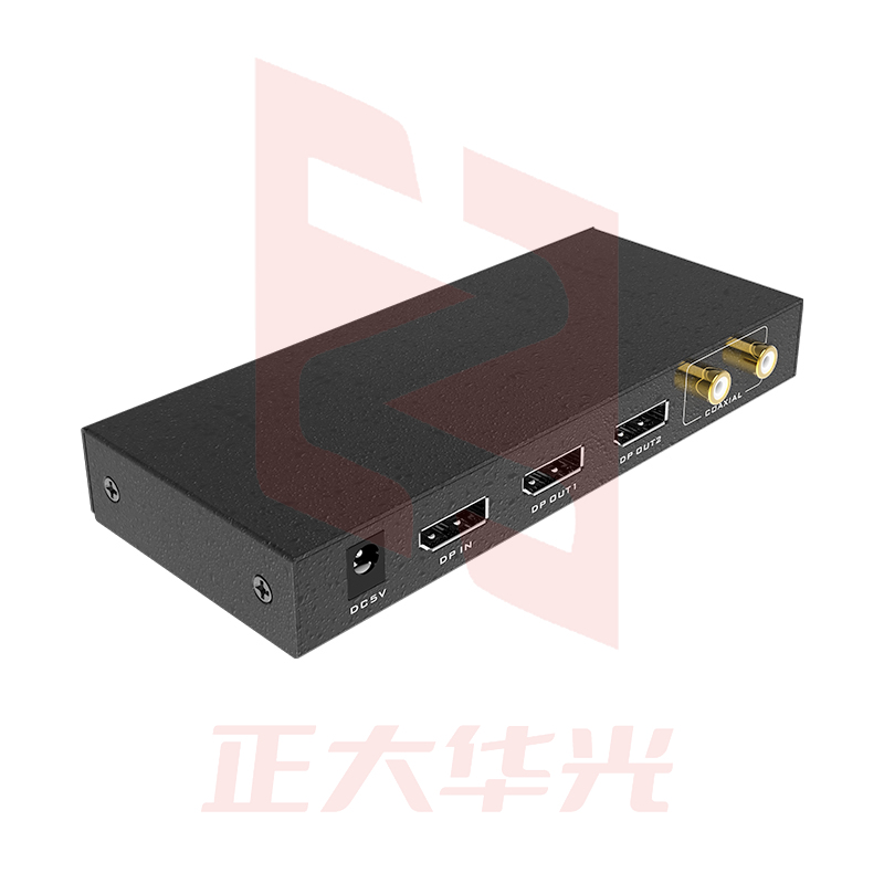 迈拓维矩 DP分配器 DisplayPort分屏器高清4K@60Hz带独立音频 1进2出 MT-DP102