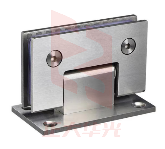 弘工HG-BLJ90 玻璃门夹 无框玻璃门合页 双向淋浴房铰链 4mm焊夹90度04不锈钢 拉丝款