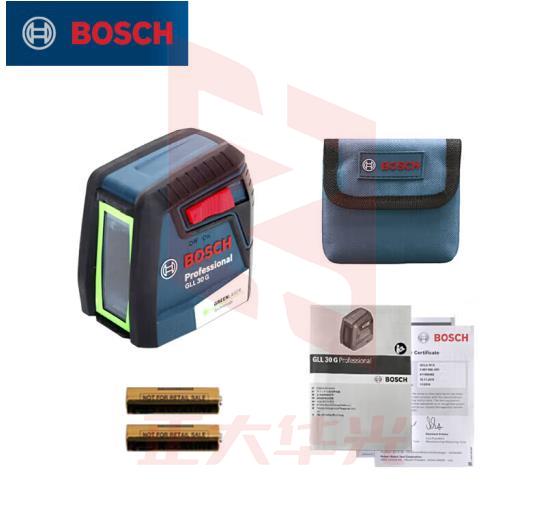博世（BOSCH）GLL 30 G 测量工具10米激光绿线高精度标线仪水平仪 2线水平尺