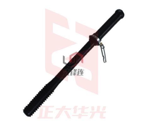 先锋连 防爆棍防身用品PC武术橡胶齐眉棍应急防护直棒单直齐眉橡胶棍防暴棍 保安器材 46cm橡胶狼牙棍