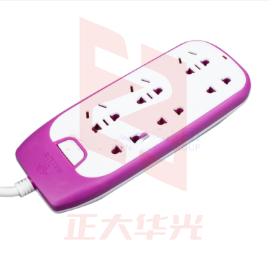 公牛（BULL）GN-W1330(S) 插座炫彩插排/3米拖线板（玫红色）