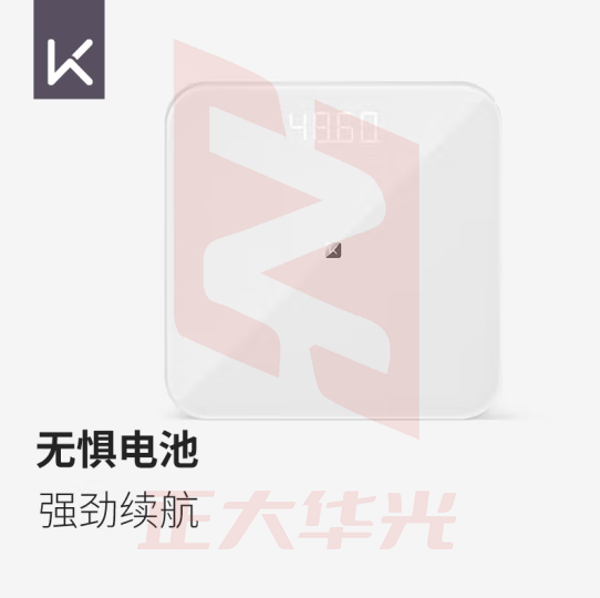 Keep 体重秤T1智能蓝牙电子秤家用精准健康多用户识别LED屏幕 月光白