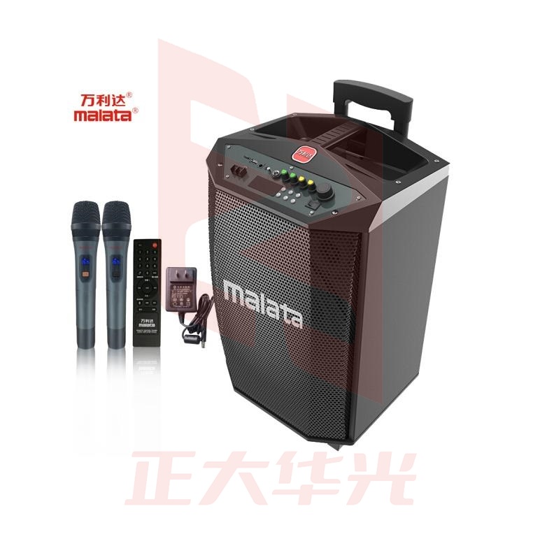 万利达（malata）L12 广场舞音响M+9017C 大功率户外移动音箱 拉杆音响便携式低音炮 无线蓝牙充电带麦克风