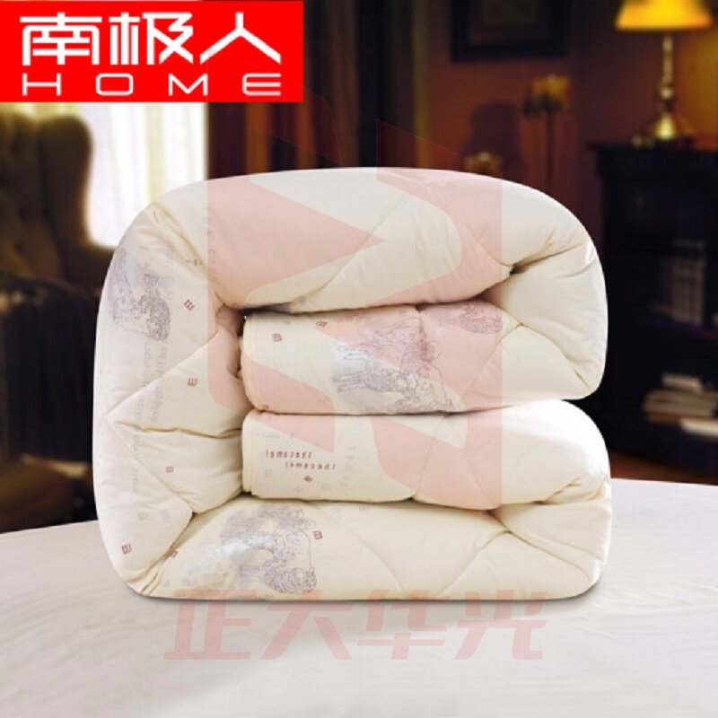 南极人 羊毛被子冬被加厚 米色 1.8mX2.2m 8斤---冬被