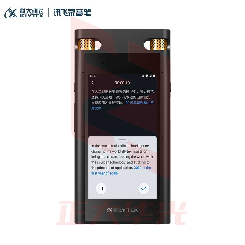 科大讯飞AI智能录音笔SR702终身免费转写 中英文边录边译 离线转写保存 OCR提取图片文本 32G+云储存星空灰