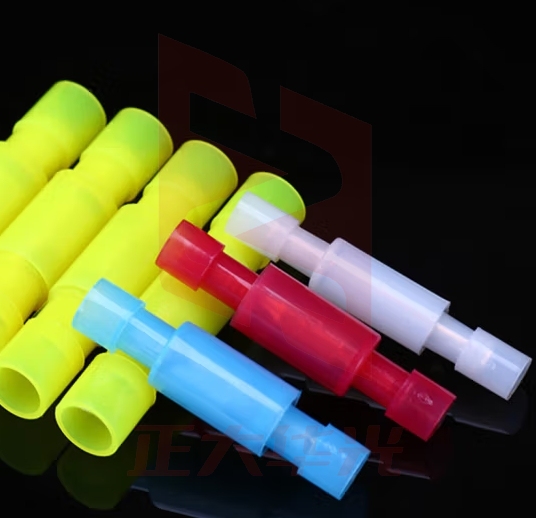 海斯迪克 HKT-32 尼龙子弹头端子 公母对接端子对插头快速接线端子 50套 黄色公母（4-6平方）