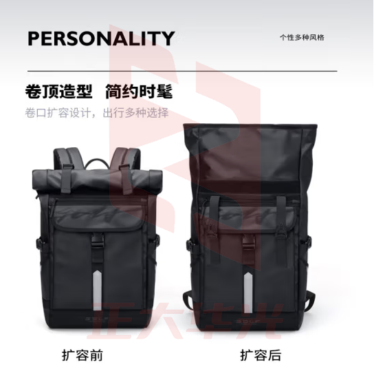 高尔夫（GOLF）双肩背包男15.6/16英寸笔记本电脑包大学生书包出差旅行轻户外包