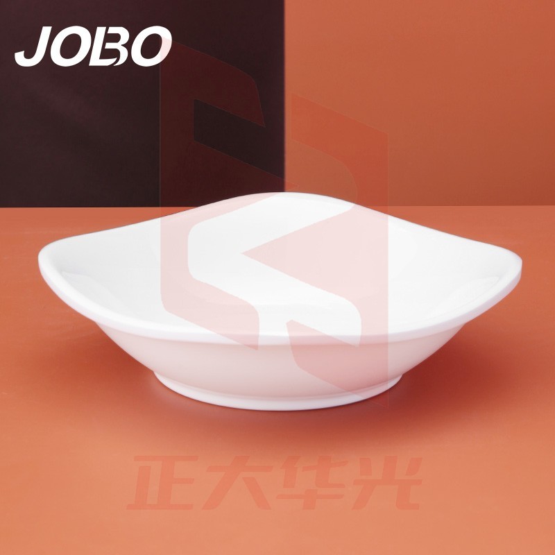 巨博 密胺菜碟 仿瓷食堂快餐盛菜碟子 1个装 20个起售