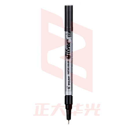 百乐（PILOT）油漆笔记号马克笔高光绘画笔SC-S-EF 银色细号