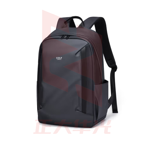 高尔夫GOLF双肩包男士大容量防泼水背包男15.6英寸电脑包学生书包商务休闲旅行背包女5I688482J灰配黑