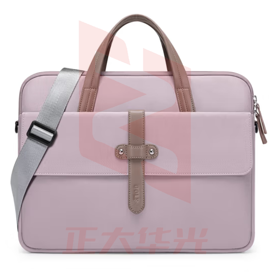 高尔夫（GOLF）电脑包女13.3英寸苹果笔记本电脑包手提单肩斜挎包出差商务包藕粉