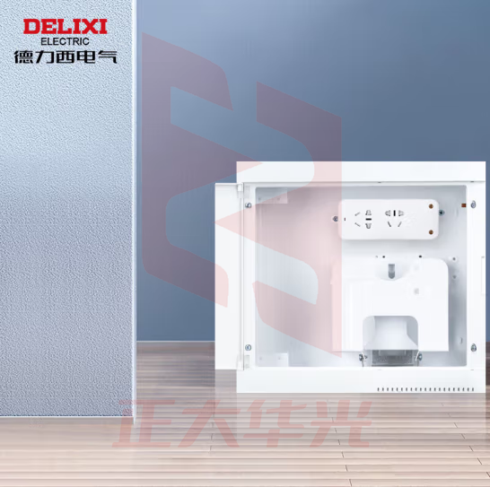 德力西电气 弱电箱光纤箱多媒体信息箱集线箱空箱塑料门 CDEN4 小箱300*250