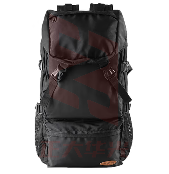 Landcase 背包男休闲大容量旅行背包女户外短途出差行李包旅游双肩包男多功能登山包学生书包 8051黑色小号