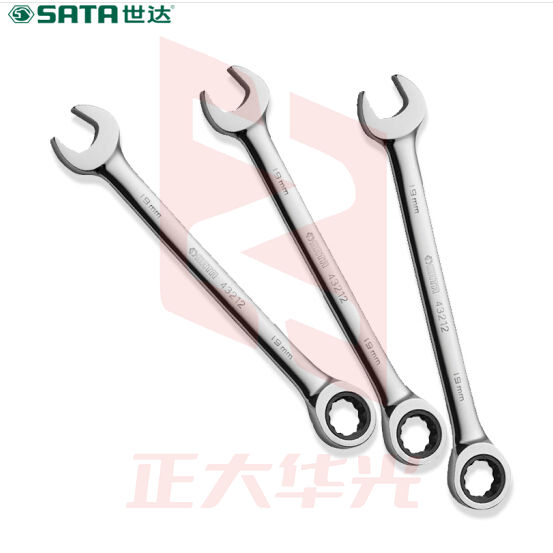 世达（SATA）全抛光两用快扳 43225