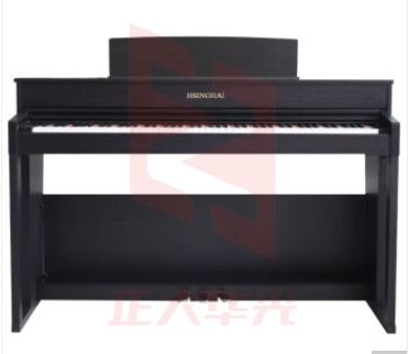 星海电钢琴 CLA-20黑色智能数码88键重锤力度键盘立式电子钢琴 儿童初学成人练习考级通用 专业手感录音钢琴（黑/白色可选）