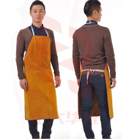 援邦 牛皮电焊服围裙 60*90 耐高温防火星飞溅焊工焊接围裙劳保防护电焊服