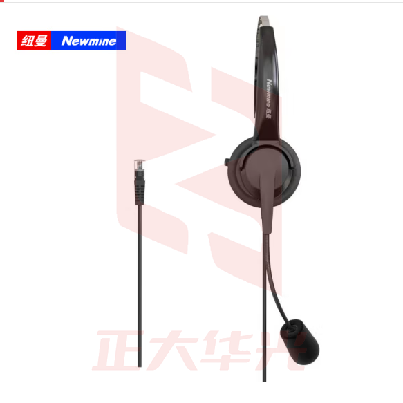 纽曼（Newmine）NM-HW900 办公单耳话务耳机客服销售耳麦 头戴式商务耳麦RJ9水晶插头