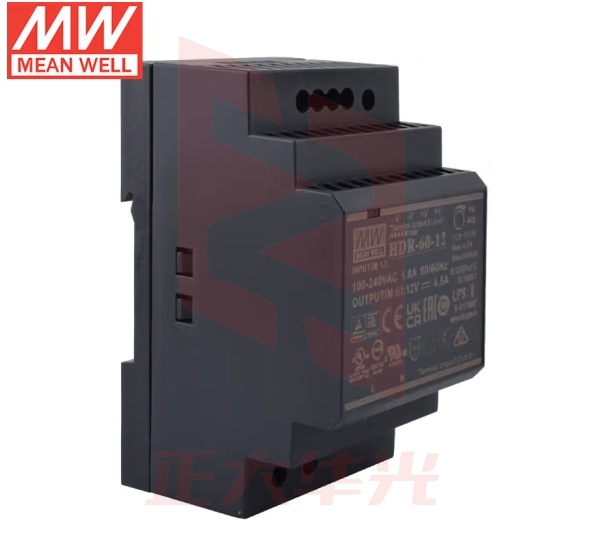 明纬（MEANWELL）开关电源12V 4.5A 导轨安装 HDR-60-12