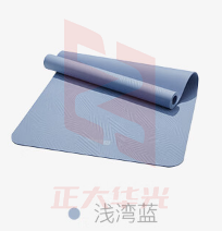 Keep TPU中强度专业训练垫183*80cm健身瑜伽垫防滑支撑垫5mm厚 浅湾蓝