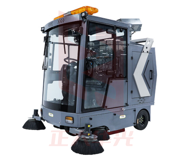 博赫尔POHIR高压雾炮除尘驾驶式扫地机PHR-2200G工业工厂车间物业道路全封闭电动大型扫地车清扫车