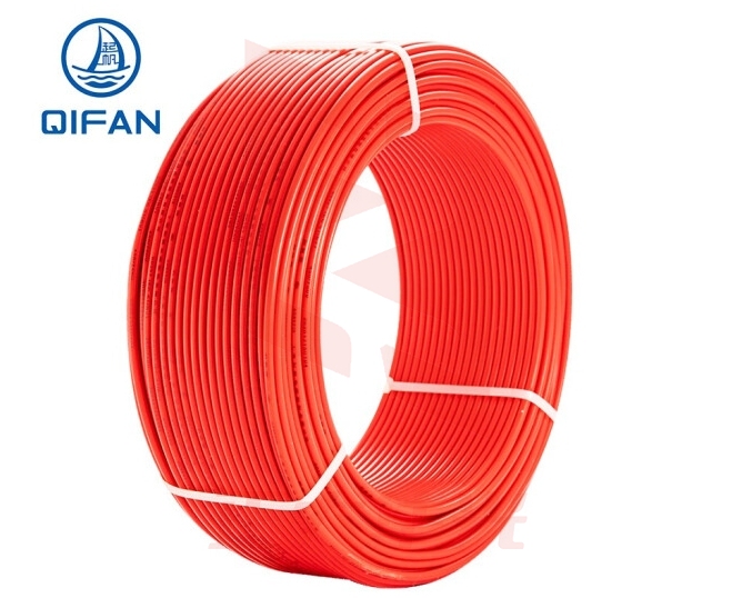 起帆 BVR-450/750V-1×4 铜芯聚氯乙烯绝缘软电缆 红色 100m