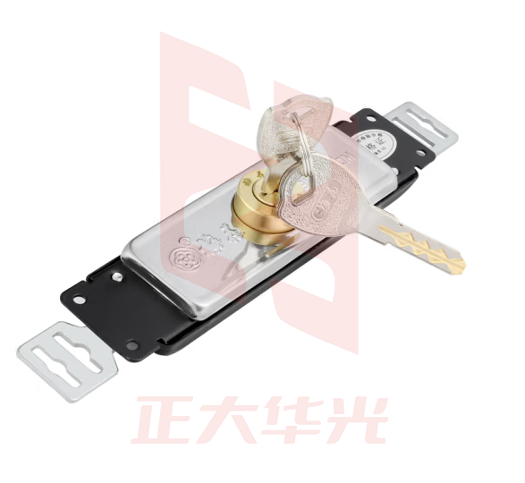 梅花（BLOSSOM）卷帘门锁 中开卷闸门锁 商铺仓库防盗门锁 C级锁芯铜芯铜钥匙DZ01