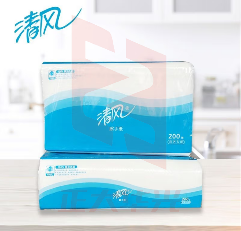 清风 B913AC擦手纸200张抽/包*20包/箱擦拭纸吸水纸干手纸 225*230mm