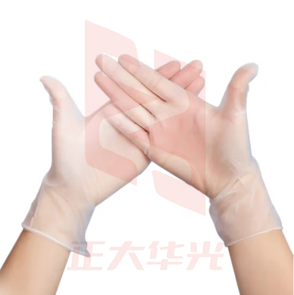 援邦 小号一次性手套【100只】 一次性透明防护手套 PVC磨砂加厚防水防污抗酸碱耐腐蚀