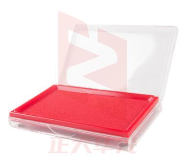晨光(M&G)文具红色财务专用印台 138*88mm方形透明快干印泥 单个装AYZ97513