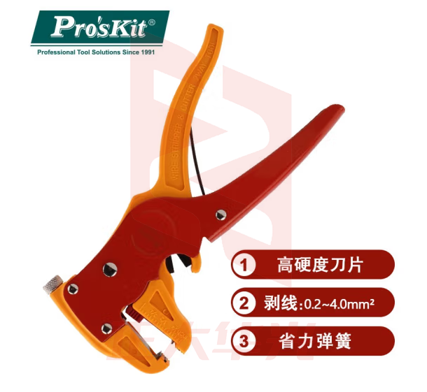 宝工（Pro'sKit） CP-080E 鸭嘴型单排线自动剥线钳(0.2～4.0)
