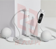 Keep 智能计数跳绳SR2两用40g负重训练成人儿童跳绳学生考试绳 活力白