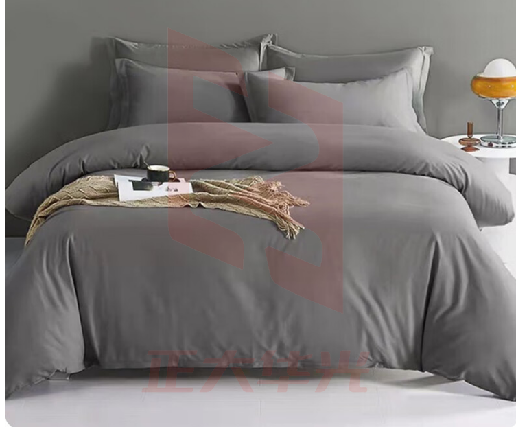 源生活 床上三件套 纯棉宿舍三件套单人床单被套1.2米床银灰色 单位:套