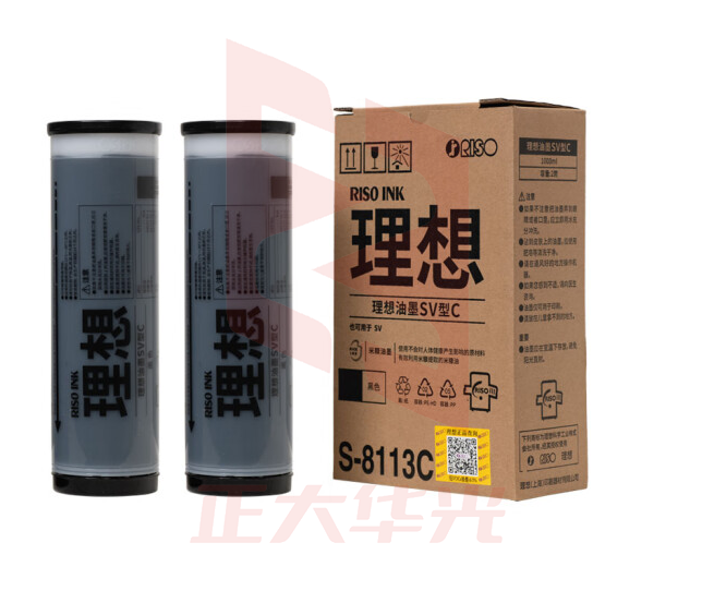 理想 RISO SV黑油墨(S-8113C)适用于:SV全系列机型(除租赁机 )