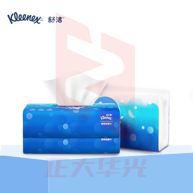 舒洁 抽纸双层面纸巾 150抽 1提3包 16提/箱