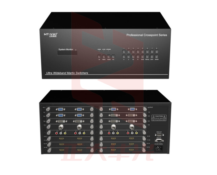 迈拓维矩 MT-HC0808 8进8出插卡式混合定制型矩阵切换器高清分配器多种接口可搭配定制机架式