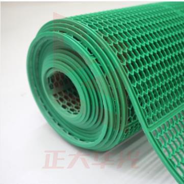 迪茵 六角网格塑料地垫pvc防滑垫浴室泳池游泳馆镂空脚垫 六角0.9米宽1米长 绿色/红/灰可选