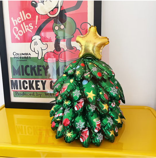 佳妍【桌面圣诞树】圣诞节装饰气球2个装 铝膜气球装饰圣诞礼物