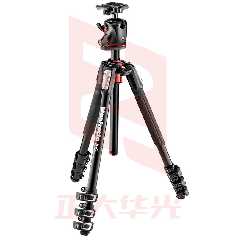 曼富图（Manfrotto）MK190XPRO4-BHQ2 单反相机铝合金4节三脚架+球形云台