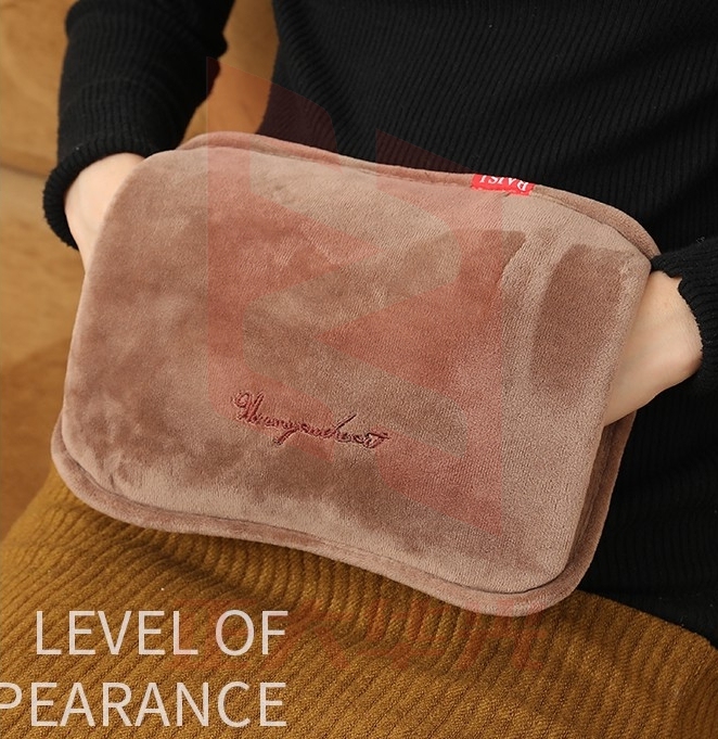 嘉柏兰热水袋充电防爆暖手宝暖宝宝女生暖肚子暖手暖脚取暖神器姨妈神器 咖啡色【意大利绒】保暖腰带