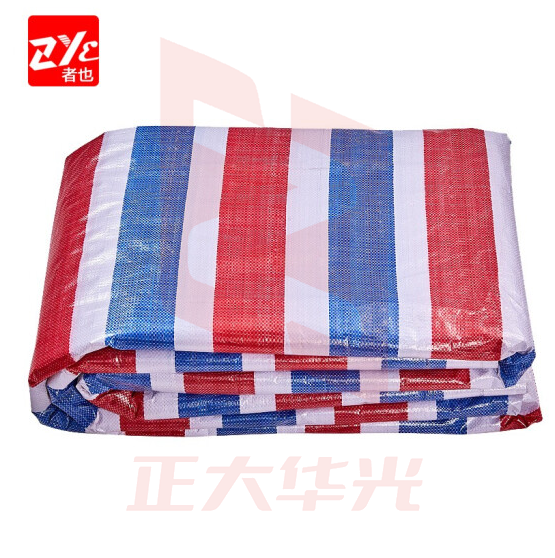者也（ZYE）双面加厚85g防晒雨布彩条布雨篷布三色布塑料布油布防雨布防水布户外遮阳布 2米*10米